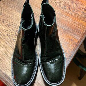 FRANCO SARTO  Flora Deep Green Leather Bootie